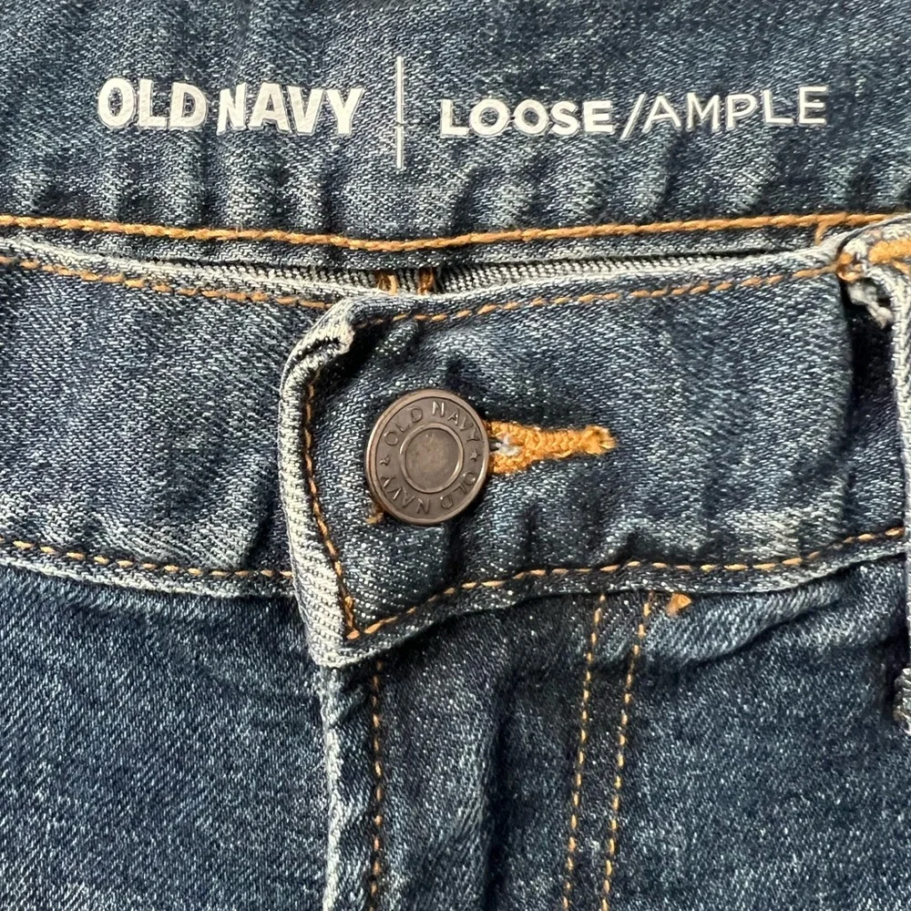 Old Navy Loose Ample Blue Denim Jeans - Picture 4 of 8